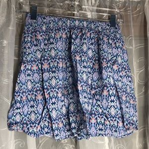 flowy skirt, hollister, flower pattern